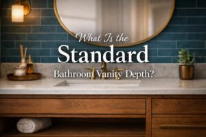 Read more about the article What Is the Standard Bathroom Vanity Depth? A Complete Practical Guide