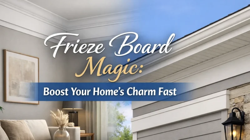 Frieze Board Magic: Boost Your Home’s Charm Fast